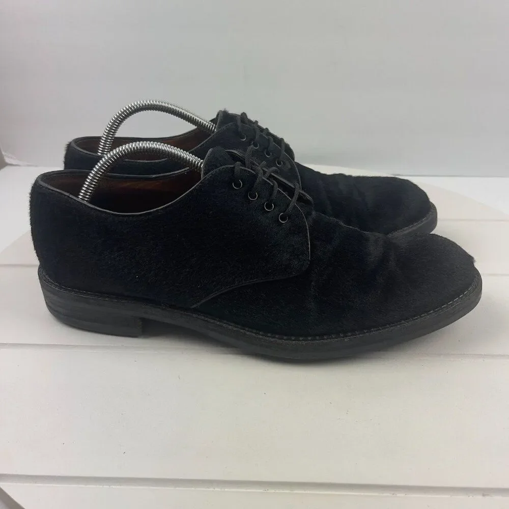FIERAMOSCA & CO Oxfords Mens Size 11.5 M Black Pony Horse Hair Dress Shoes